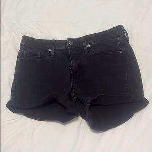 Black Denim Women's Shorts